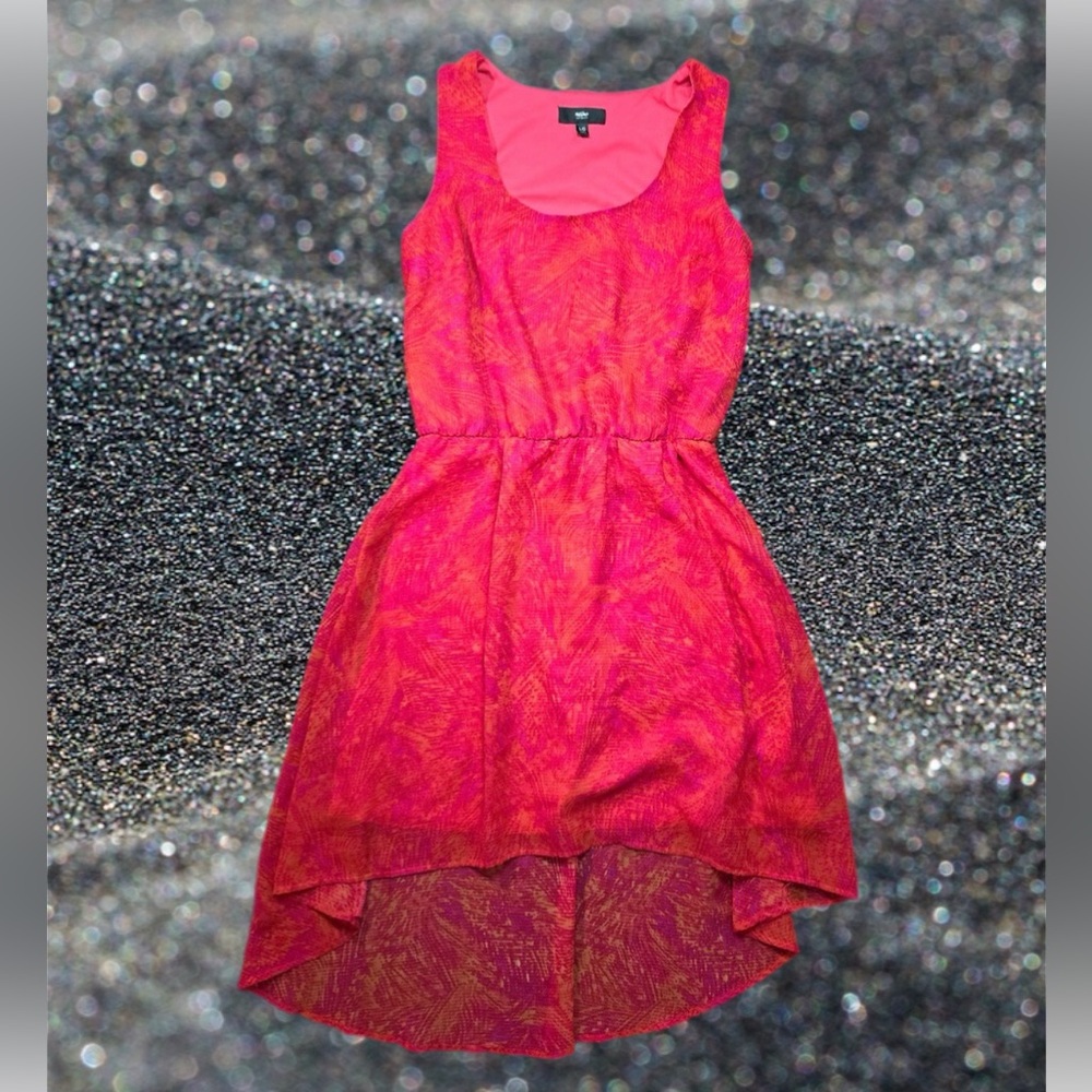 Mossimo High Low Scoop Neck Dress | Red/Orange | Women’s Size L - EUC